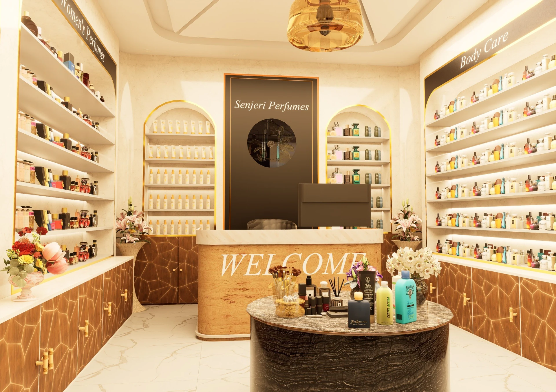 Sanjeri Perfumes featured interior render